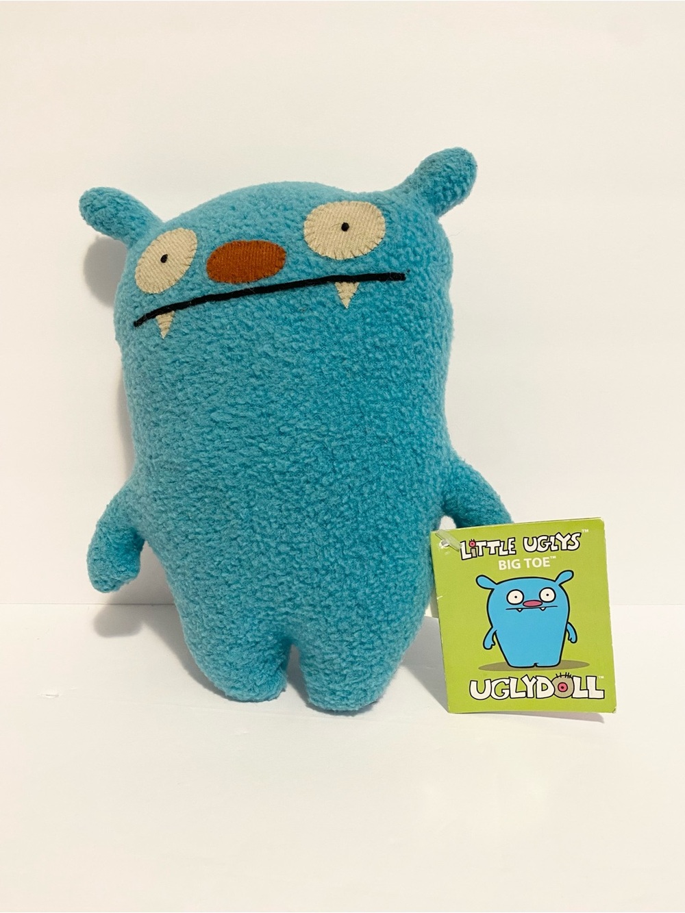 Original Ugly Doll Little Uglies Big Toe Blue Monster Plush Stuffed Toy Y2K